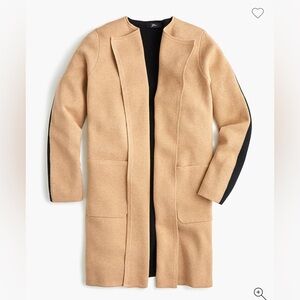 NWT J.Crew Juliette collarless sweater-blazer in colorblock - Size M